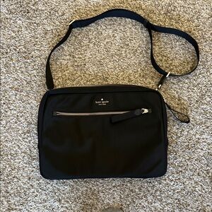 Kate Spade Black Laptop Bag with Gold Accents